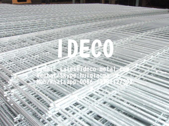 Double Wire Welded Mesh Fence Panels, Decorative Twin Wire Fences, Gabion Cage Wire Mesh Panels