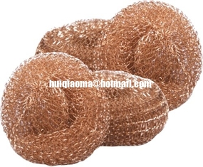 China 100% Copper Mesh Scourers,Copper Scouring Pads,Copper Scrubber,Brass Cleaning Ball supplier