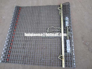 China Colour-plated Drag Mats with Metal Chain Bridle,Pulling Handle of Metal and Rubber Grips supplier