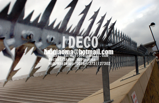 China Rotating Wall Spikes, Rotary Razor Spikes, Anti Climb Spikes for Perimeter Security Fences/Roofs/Guttering/Drain Pipes supplier