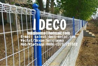 China Decorative Double Circle Welded Wire Fences, BRC Roll Top Fencing, Double Loop Top Fences for Garden Security supplier