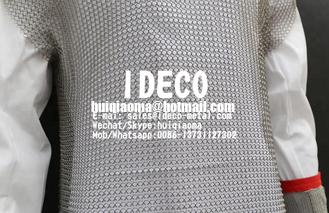 China Stainless Steel Chainmail Mesh Coif/Hood/Head Cover, Chain Mail Ring Mesh Gorget Shirt Costume Suit supplier