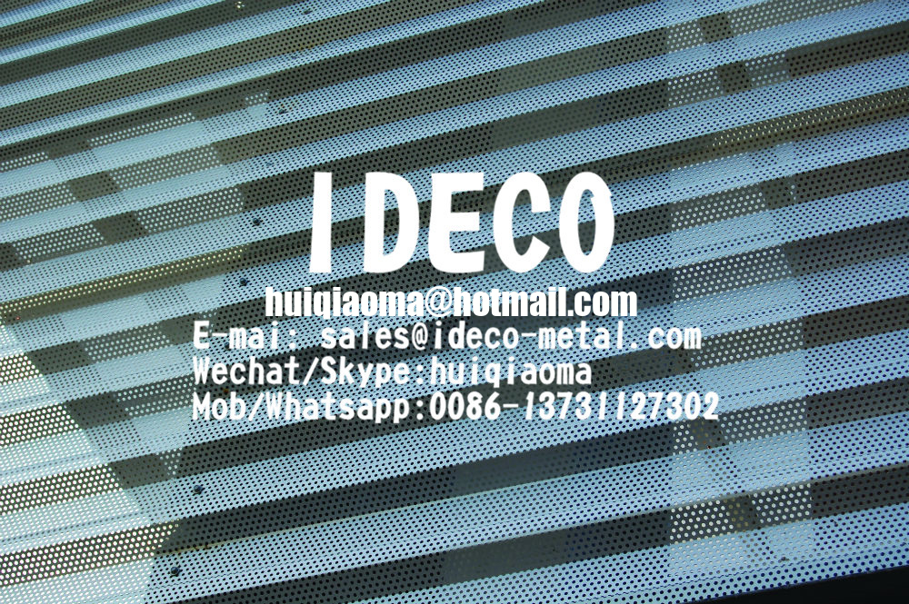 Decorative Screen 3d Curved Bending Corrugated Perforated Metal